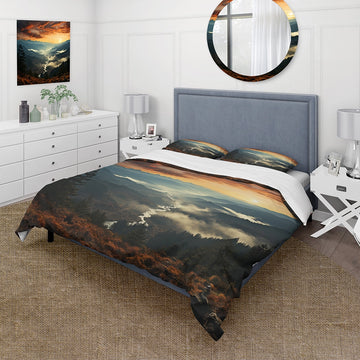 USA Great Smoky Mountains In Sunset - Duvet Cover Set